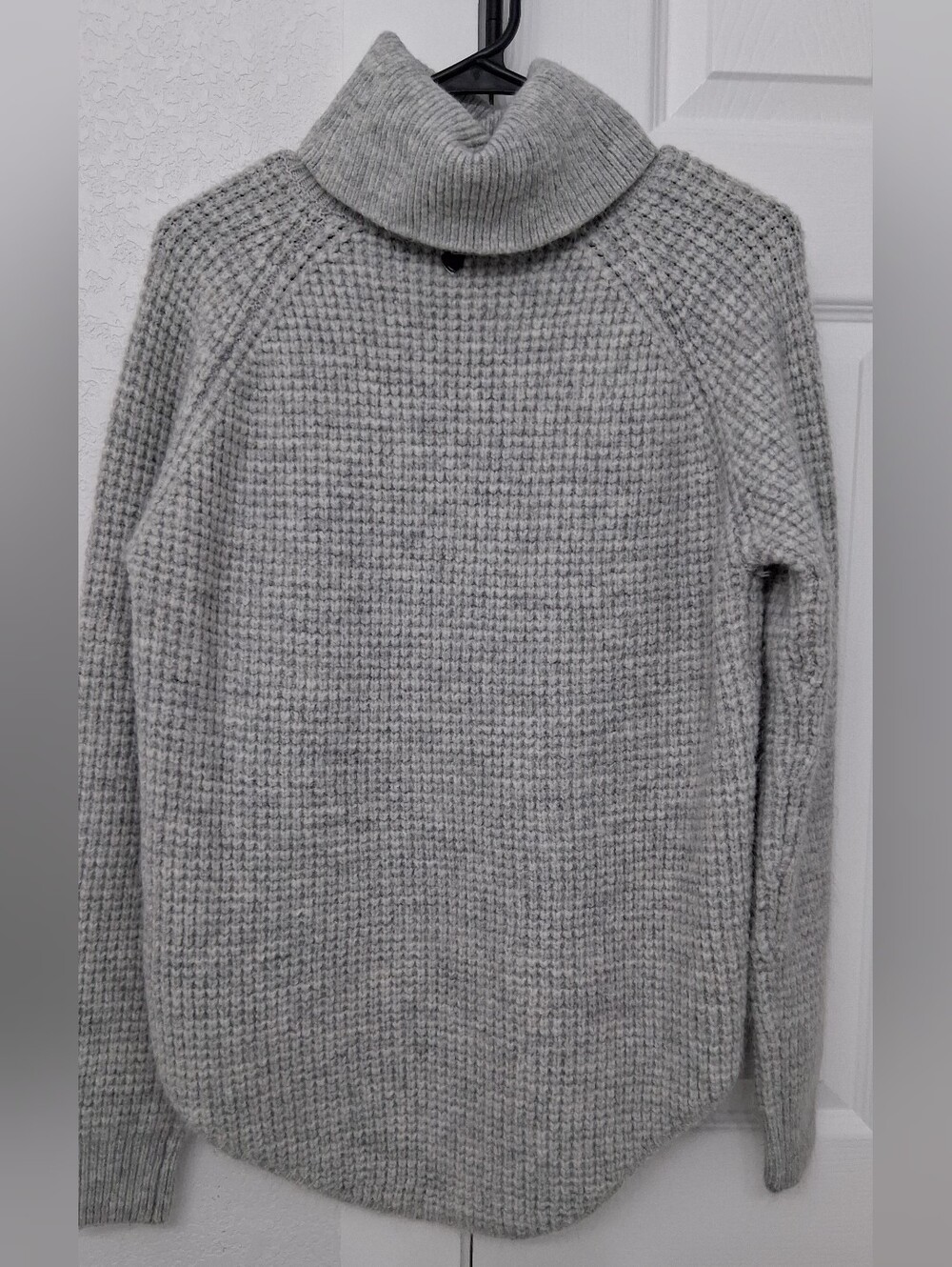 Kuhl Gray Waffle Knit Turtleneck Sweater